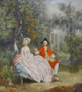 Conversación en un parque de Thomas Gainsborough