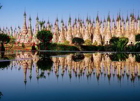 Pagodas de Kakku en Myanmar