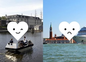 Vuelven los cruceros a Venecia y los nuevos botes eléctricos en Amsterdam: lo más y lo menos