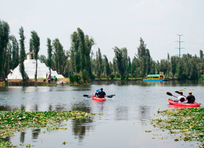 En kayak por Xochimilco, una experiencia fuera de serie