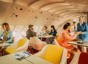 Así se viajaba en la época dorada de los aviones