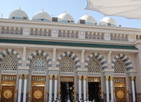 Mezquita Al-Masjid Al-Nabawi Al-Sharif, en Arabia Saudita.