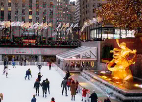 La pista de hielo y el árbol de navidad del Rockefeller Center son una tradición para los neoyorquinos.