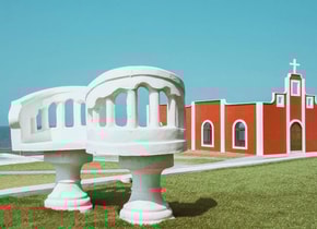 Esta banca se ha convertido en un ícono de Mérida por su peculiar forma. Foto: Hacienda Cielo Tisú.