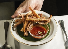 Los churros salados de Voraz.