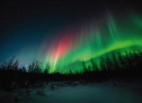 Yellowknife y sus impredecibles auroras boreales