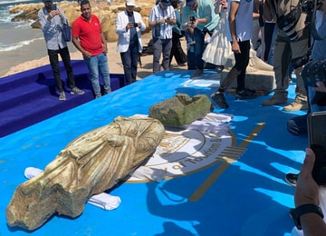 Restos de una antigua ciudad egipcia fueron descubiertos en el fondo del mar