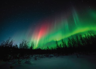 Yellowknife y sus impredecibles auroras boreales